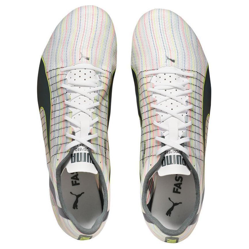 Puma Future Faster+ Slip Resistant Durable Low Top Carbon Plate Sprinting Shoes Unisex Shoe White 376559-02