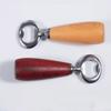 Creative Beer Bottle Opener Stainless Steel Wooden Bottle Opener Beer Can Opener  Kitchen Tools