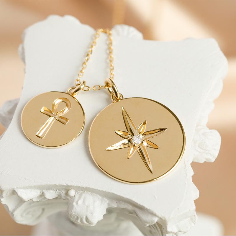 

Gold-Plated Sterling Silver Zircon Vintage Necklace: Versatile & Luxurious Clavicle Chain 925 Silver