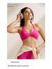 Spaghetti Strap Sports Bra with Shockproof Pads & Criss-Cross Back – Thin, Concealed Support for Yoga