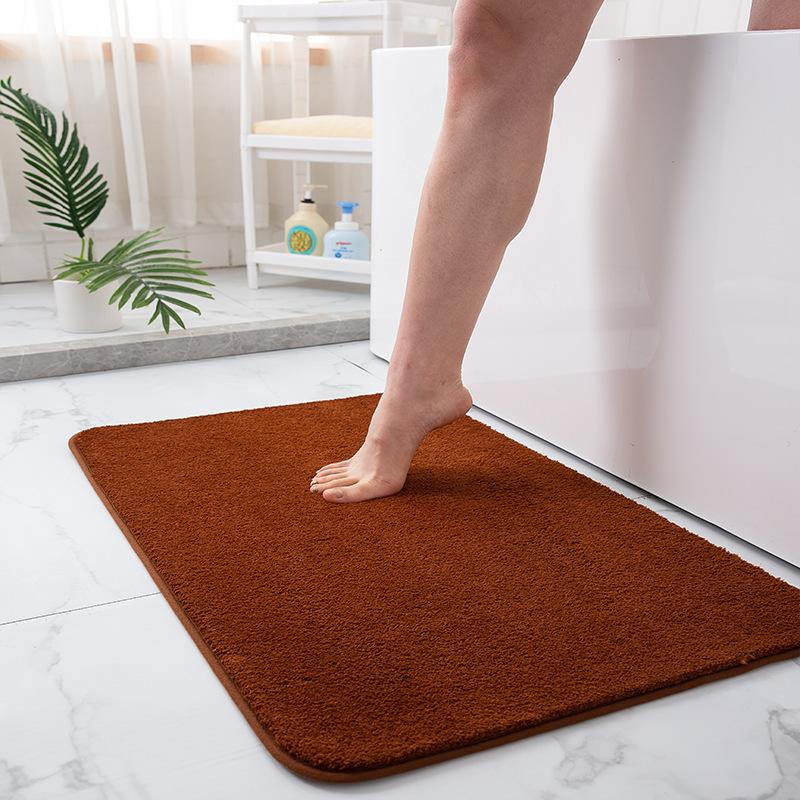 Luxury Thicken Chenille Bathroom Anti Slip Bath Mat with Super Water Absorbent Bathroom Rug Entrance Corridor Foot Mats Carpet