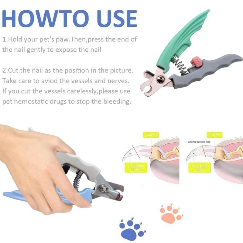 New Professional Pet Nail Clipper with Safety Guard Sharp Cat Nail Clippers Dog Nail Cutter Pet Nail Trimmer Pet Grooming Gadget