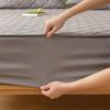 Soy Cotton Bedding Thick Quilted Mattress Cover Elastic Fitted Mattress Protector Bed Linens Soft Pad for Bed Without Pillowcase