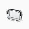 Clear Wash Bag Waterproof Zipper Storage Pouch for Women Men Cosmetic Bag Travel Make Up Organizer Pouch Wash Bag Storage Case