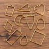 3-Color DIY Alloy Jewelry Geometric Epoxy Resin Mold Frames 