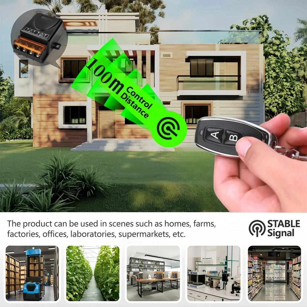 433Mhz Remote Control Switch AC220V 30A Hign Power Remote Control Transmitter for Water Pump Motor LED/Electric Appliance