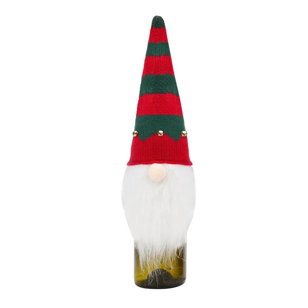 Christmas Rudolph Faceless Doll Wine Bottle Set - Festive Desktop Decoration