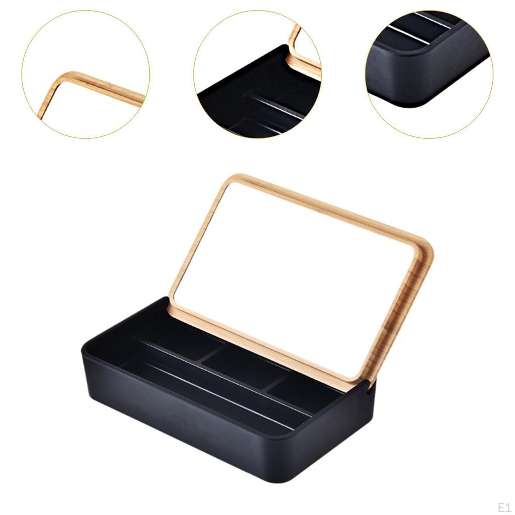 Display Case Jewelry Box Dustproof Bracelets Earrings Storage Organizer Tray for