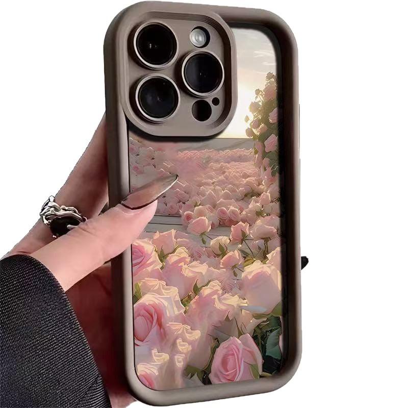 The new flowers are suitable for iphone16pro mobile phone case Apple 1514 Europe, America 13promax foreign trade 12x