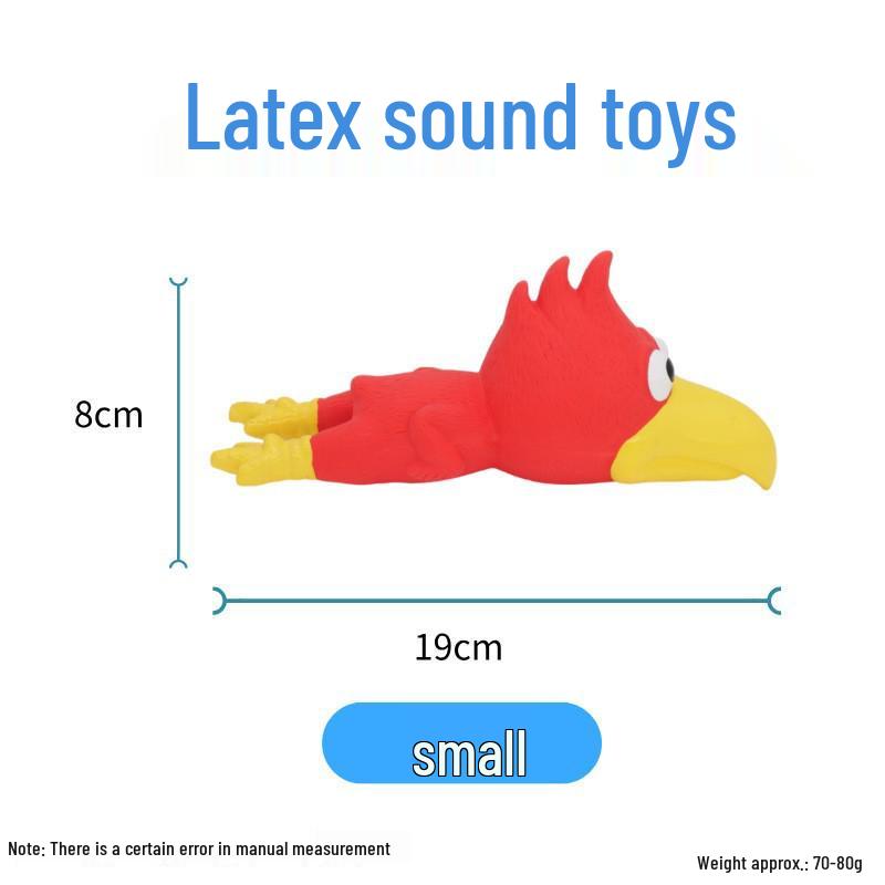 Durable Latex Squeaky Dog Toy for Teething, Stress Relief, and Interactive Training