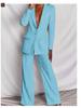 Autumn 2025 Women's Fashion Long Sleeve Suit & Straight Leg Pants Set
