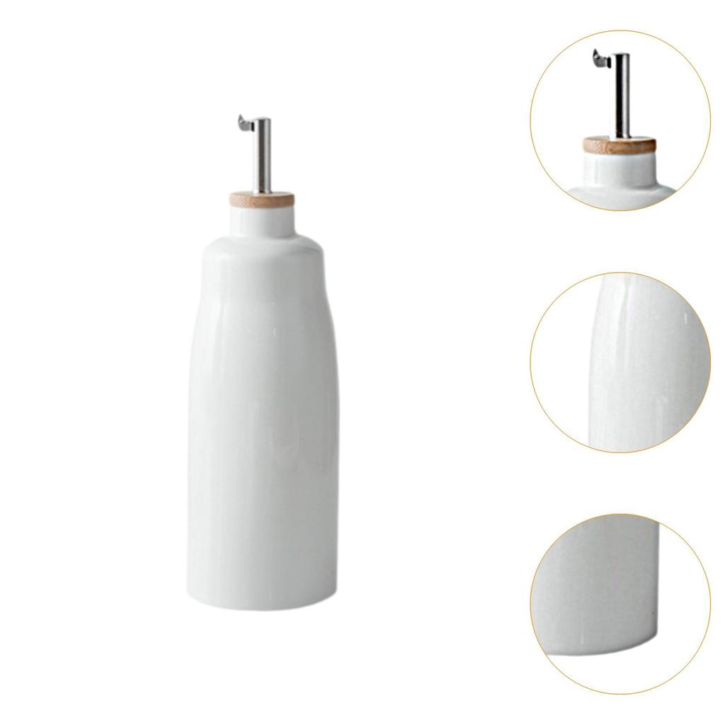 Olive Oil Dispenser Bottle Ceramic Oil Pot with Spout Portable Vinegar Dispenser Kitchen Oil Bottle for Kitchen Liquids Oil