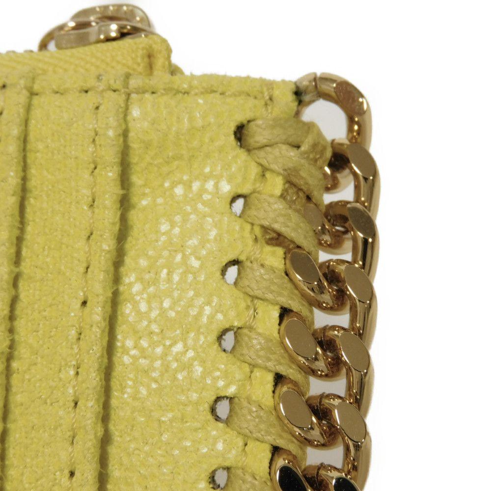 Used 10316 Falabella Zip Card Holder 422364 W9355 7330 7943 Current Shaggy Yellow Canary Excellent Condition Women's