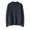 High-end pure cashmere shirt semi-turtleneck solid color thickened sweater knitted