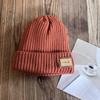 Winter Solid Color Knit Hat Men Women Fleece Lined Beanie Design Cold Weather