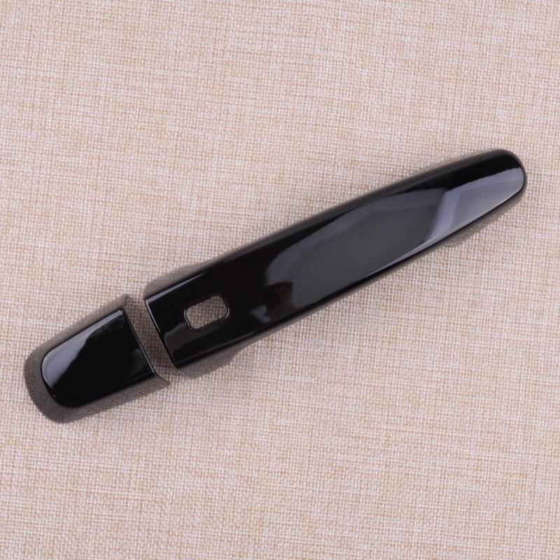 1 Set Glossy Black Side Door Handle Cover Trim Cap ABS Fit for Chevrolet Traverse Malibu Impala GMC Acadia   2018