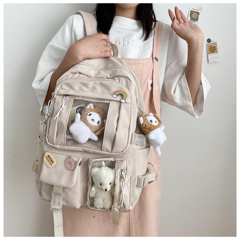 Cartoon Bear Backpack Cute Student Backpack Computer Bag