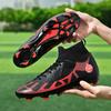 Cross-border Football Shoes High-top 2024 Autumn Long and Short Nail Sneakers Foreign Trade Large Size 46 Boys Adult Sports Shoes