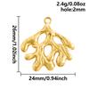 6pcs Real Gold Plated Marine Organism Shell Lobster Coral Stainless Steel Charms For Jewelry Making Supplies DIY Animal Pendant