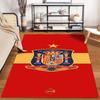 Red Spanish Themed Designed floor mat, suitable as a non-slip mat for the living room or bedroom sofa