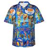 Camicia Hawaiana Vintage da Uomo con Gelato, Abbigliamento da Spiaggia, Vacanze Estive, Retrò, Menu, Poster, Camicie a Bottoni