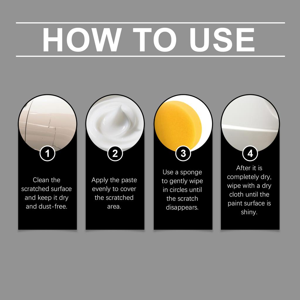 Auto Polishing Compound Kit for Scratch Repair 30g Paste with Applicator Deep Cleans Paint Removes Oxidation Brings Back Shine