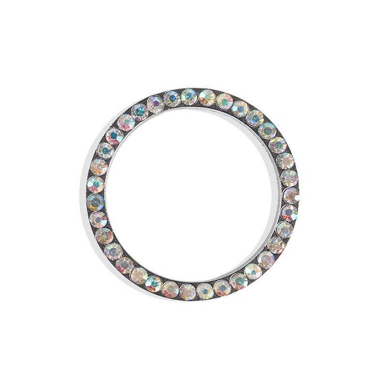 Fashionable Rhinestone Ignition Switch Decorative Ring for Women