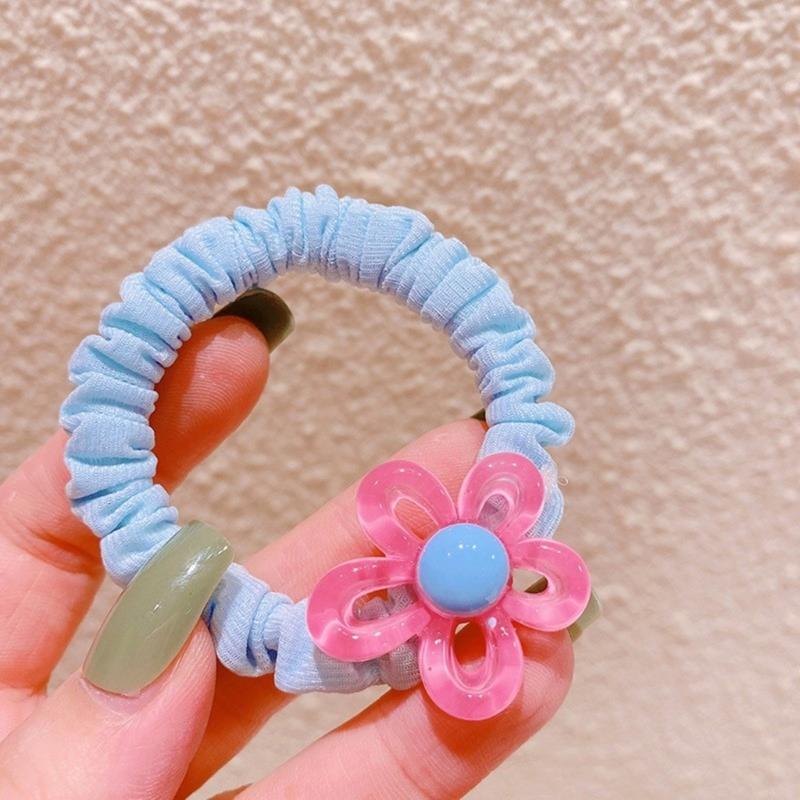 Colorful Hollow Flower Resin Crafts Cute Five-Petaled Flower Accessories Cute Hairpin Phone Cases Jewerly Decor Keychain