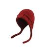 Plush Winter Knitted Hat Solid Color Pullover Hat Simple Warm Beanie Hat  Girl