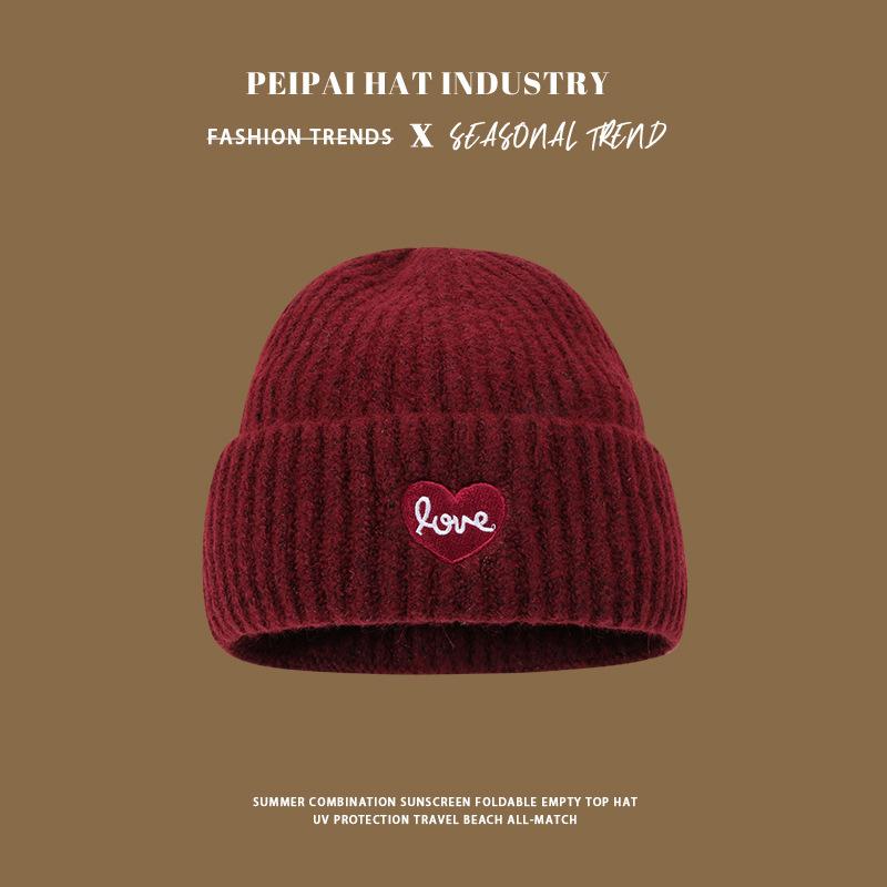 

Women s winter thickened warm wool hat Student large version with small face and cold-proof ear hat M（56-58cm）