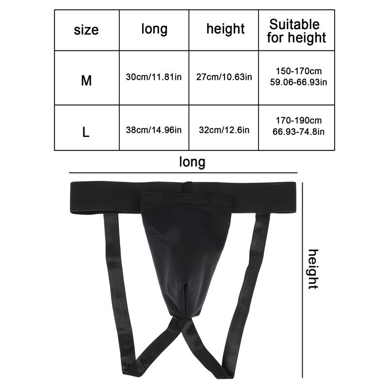 Men Boxing Safety Cup Professional Groin Guard Portable Jockstrap Support Punching Kick Protection Guard Male Training Protector