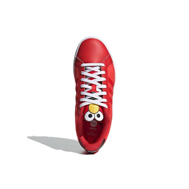 Adidas Sesame Street X  Neo Grand Court Low Top Sneakers Unisex Sneakers Red Black GX3695