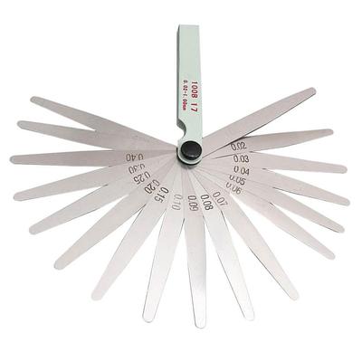 0.02 έως 1mm Φύλλο Μέτρησης 1 Τεμ. 17 Λεπίδες Εργαλείο Μέτρησης