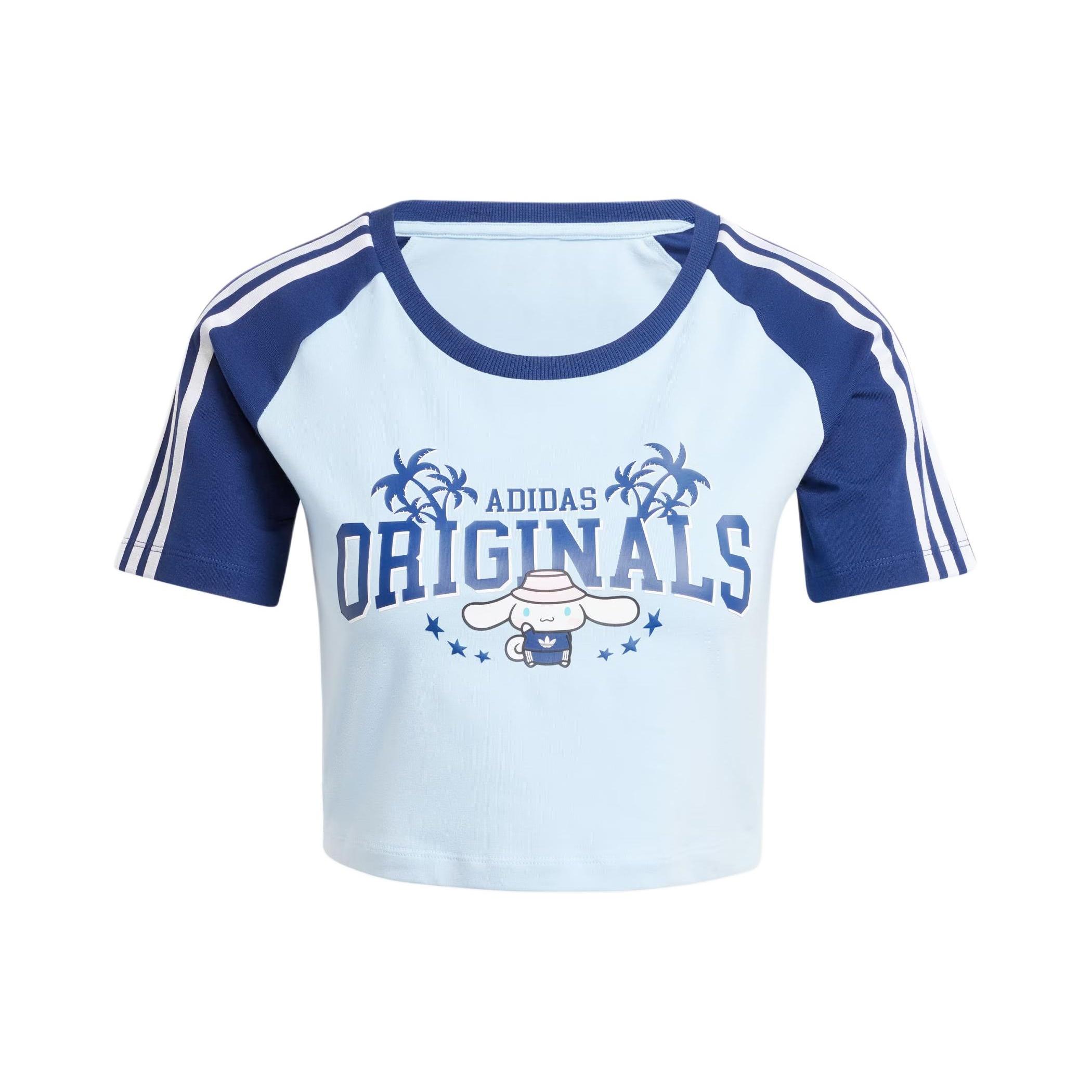 (WMNS) adidas Originals x Hello Kitty Graphic T-shirt Asia Sizing Blue Women s JH3175 S