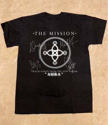 The Mission – Aura Album and Signature  Full Size S-5XL Unisex T-Shirt
