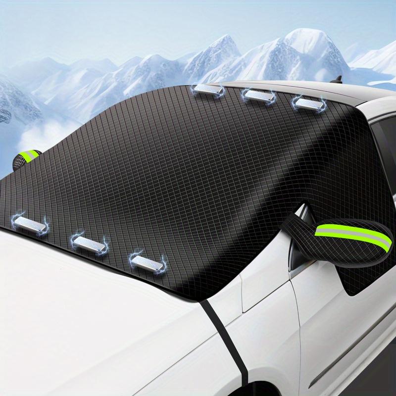 Heavy-Duty Magnetic Car Windshield and Side Window Snow Cover - All-Weather Ice and Snow Shield with Strong Magnetic Grip, Fit for Cars