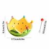 Watermelon Fruit Bowl Ceramic Cute Fruit Bowl With 6 Stainless Steel Forks Kitchen Gadgets For Lounge Restaurant Household Event