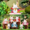 Shanhai Nine-Tailed Fox Series Figurine  - Cute Animation Ninetailed Fox Doll Workspace Desktop Decoration Surprise Plaything Present