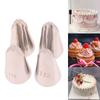 #112 #113 #114 #115 Bladformad Spritstoss 4-delars Set Bakverkstossar För Tårta Grädde Dekoration Bakning DIY