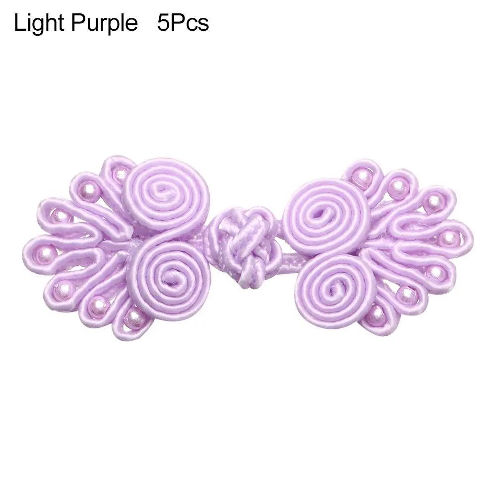 5Pcs Nylon Buttons Chinese Knot Button Chinese Handmade Cheongsam Buttons Knot Fastener Closures DIY Sewing Clothing Accessories