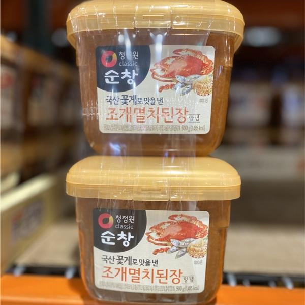 Chungjungone Sunchang Clam & Anchovy Seasoned Doenjang Paste 900g x 2 Packs One thing