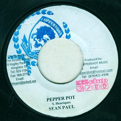 7inch Record SEAN PAUL - Pepper Pot NONE Coppershot Musi 2007 Jamaica Reggae, Ska & Dub Used
