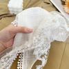 French Vintage Lace Triangle Hair Scarf Headscarf Elegant Headwear for Girls Headwraps for Women Head Coverings INS Scarves