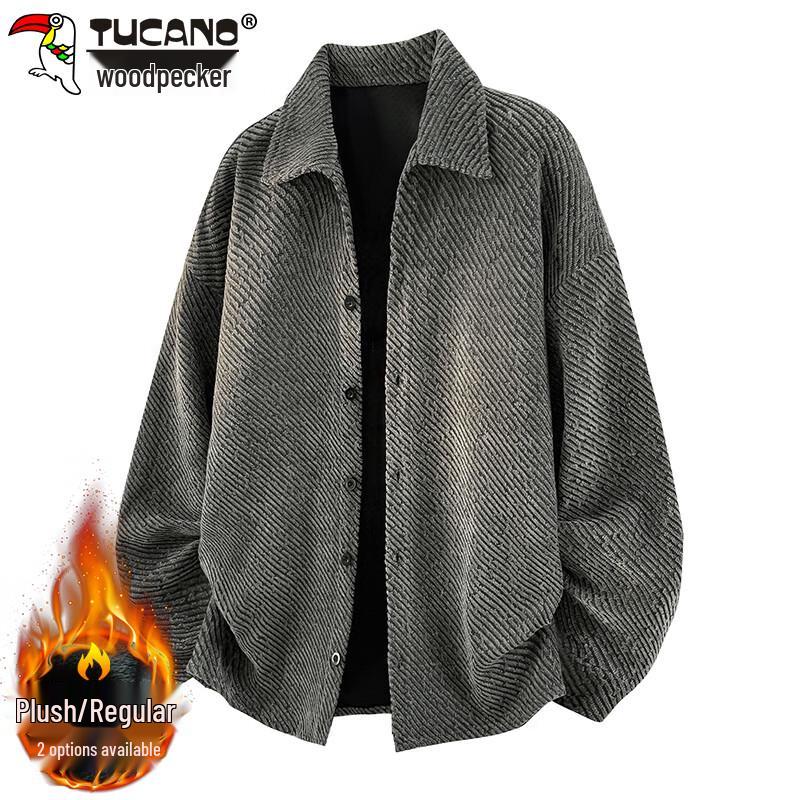 

TUCANO Мужской кардиган с текстурным лацканом на осень/зиму L