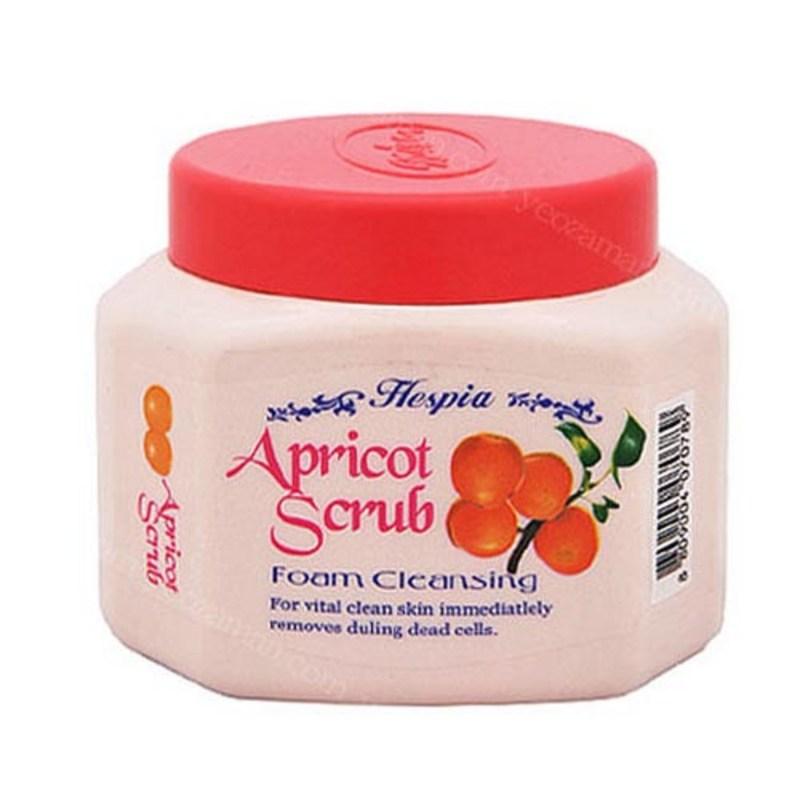 Hespia_ Apricot_ Scrub_ Foam Cleansing_ 550g Cleansing Foam, 3 pcs