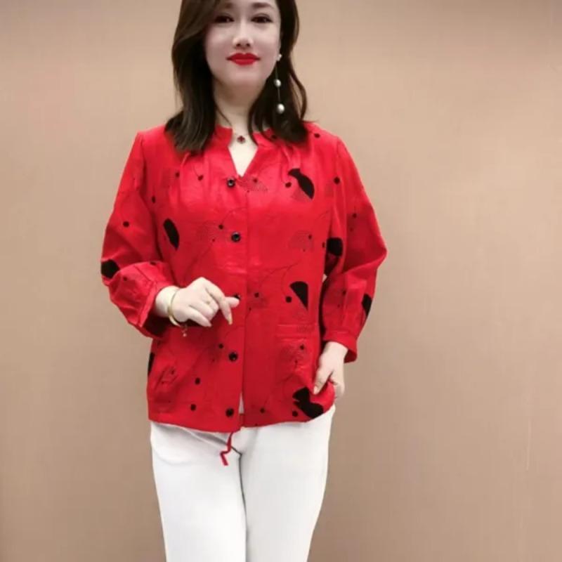 Весна Лето Новый Корейский Стиль Женский Интернет Знаменитость Принтованный Универсальный Солнцезащитный Костюм L красный