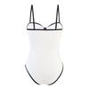 2025 Retro Solid Color One-Piece Swimsuit with Skirt - Bestseller Conservative Swimwear