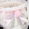 Design Flower Basket Storage Party Decoration New Plastic White Tricycle Bike