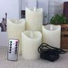 4-Pack Remote Control Rechargeable LED Candles Atmosphere Candlelit Dinner Home Decoration Rechargeable Remote Electronic Candle