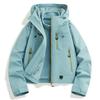 Autumn  Women's 3 In 1 Thick Hiking Jacket Fleece Waterproof Winter Windbreaker Outdoor Warm Camping Jacket Women Windproof Short Coat